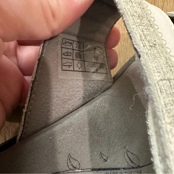 SAS Women's White & Silver Nudu Slide Leather Adjustable Strap Sandal Size 7 GUC - Picture 7 of 11